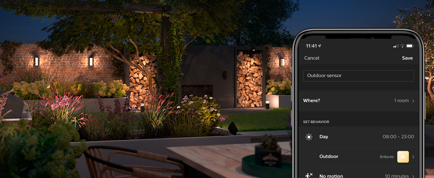Philips Hue Ambiance Resonate Wall Lantern